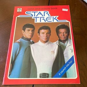 Vintage 1979 Paramount Pictures Star Trek Color and activity Book